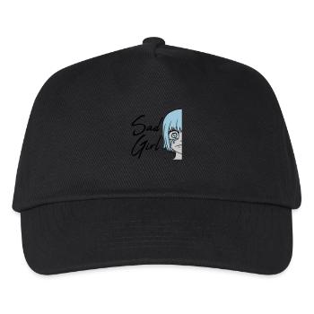 Sad Girl face crying - Kids’ Baseball Cap - black - Front