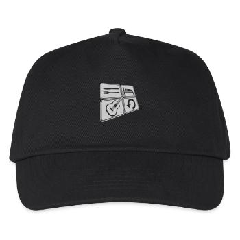 Acoustic guitar play daily - Kids’ Baseball Cap - black - Front
