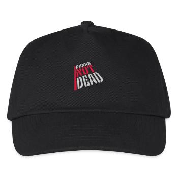 punks not dead quote - Kids’ Baseball Cap - black - Front