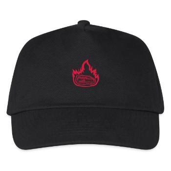 Hot fire steak juicy - Kids’ Baseball Cap - black - Front