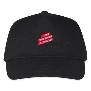 to act my age - Kids’ Baseball Cap - black - Front