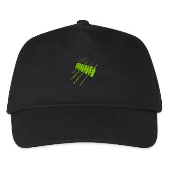 Crayons de cire goutte crayons frais - Casquette de baseball Enfant - noir - Devant