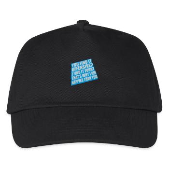 You find it offensive - Kinder Basecap - Schwarz - Vorne