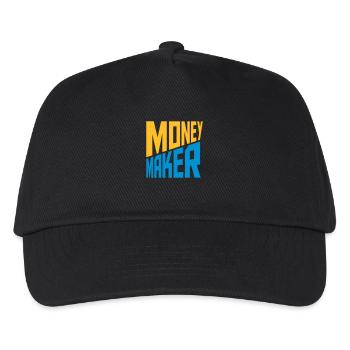 Text Money Maker Successful - Kids’ Baseball Cap - black - Front