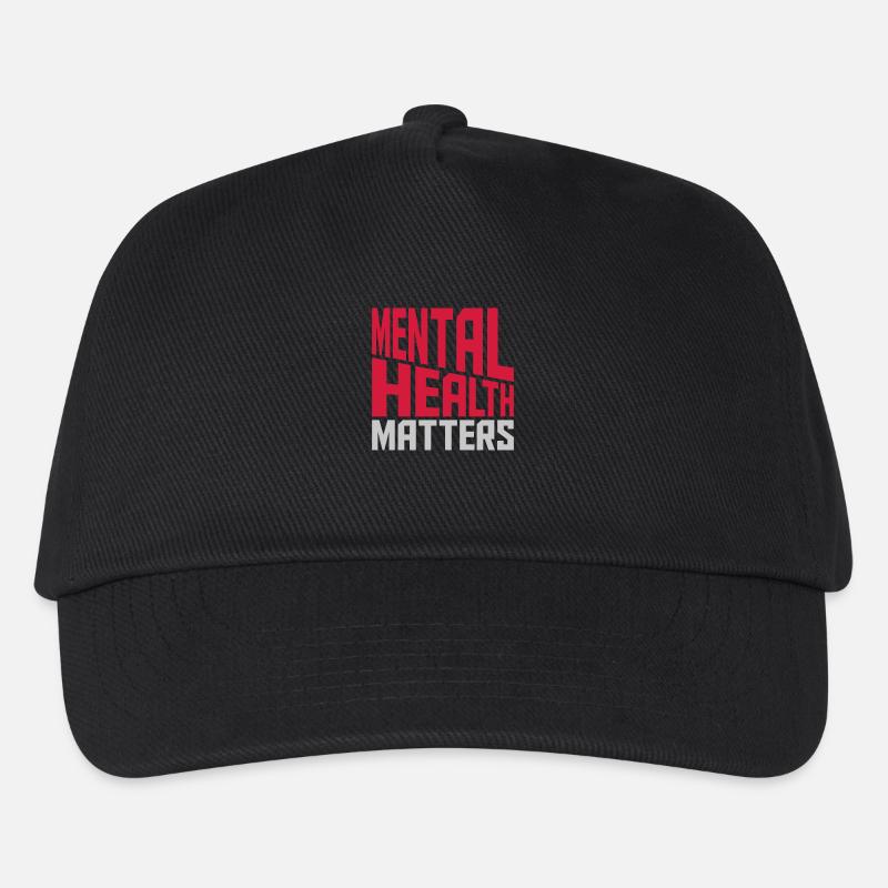 mental health matters Zitat - Kinder Basecap - Schwarz