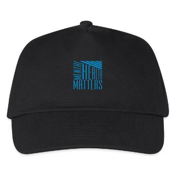 mental health matters quote - Kids’ Baseball Cap - black - Front