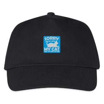 sorry cat was sitting - Kids’ Baseball Cap - black - Front