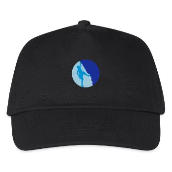 Climb the summit Climbing Silhouette - Kids’ Baseball Cap - black - Front