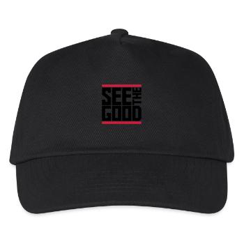 see the good quote - Kids’ Baseball Cap - black - Front