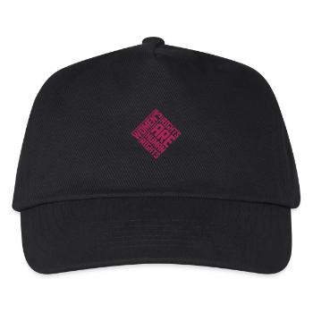 womens rights Feminist Zitat - Kinder Basecap - Schwarz - Vorne