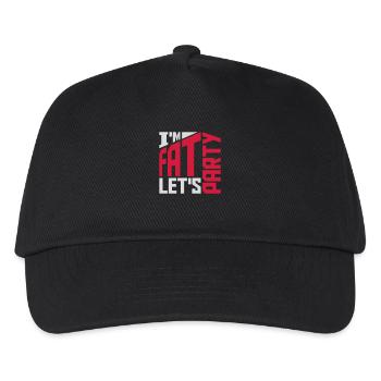 at the fat lets party - Kids’ Baseball Cap - black - Front