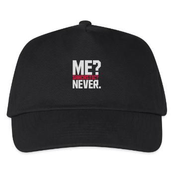 me sarcastic never quote - Kids’ Baseball Cap - black - Front