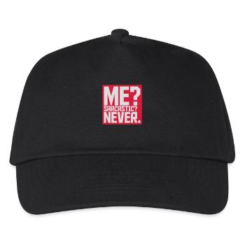 me sarcastic never quote - Kids’ Baseball Cap - black - Front
