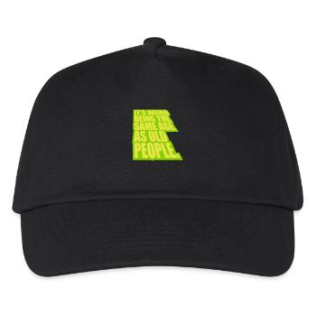 être âgé - Casquette de baseball Enfant - noir - Devant
