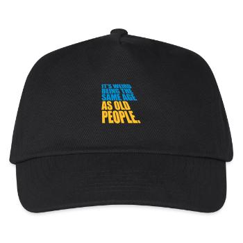 être âgé - Casquette de baseball Enfant - noir - Devant
