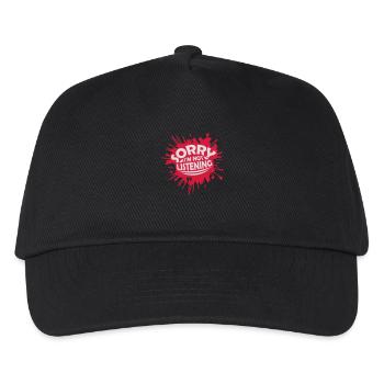 désolé de ne pas écouter - Casquette de baseball Enfant - noir - Devant