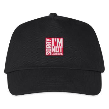 désolé de ne pas écouter - Casquette de baseball Enfant - noir - Devant