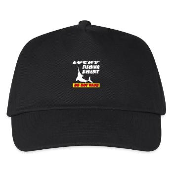 Angeln - Kinder Basecap - Schwarz - Vorne