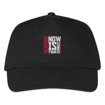 single now your chance - Kids’ Baseball Cap - black - Front