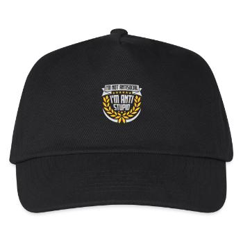 not antisocial anti stupid - Kids’ Baseball Cap - black - Front