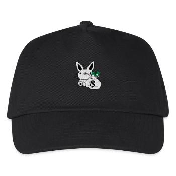 Rich Money Bag Billets de banque de lapin de Pâques - Casquette de baseball Enfant - noir - Devant