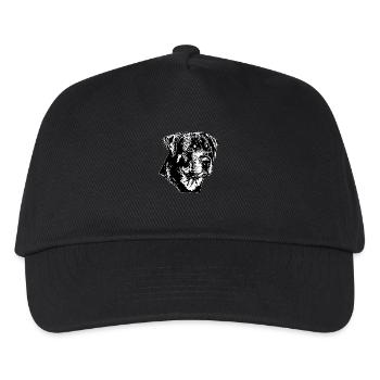 Chien Rottweiler - Casquette de baseball Enfant - noir - Devant