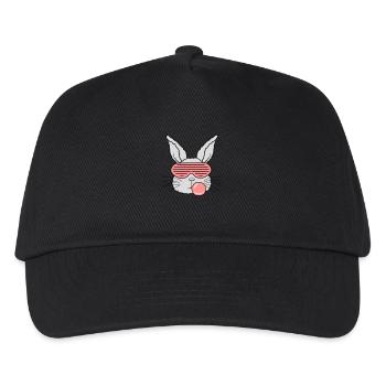Kaugummi Blase Hase cool - Kinder Basecap - Schwarz - Vorne