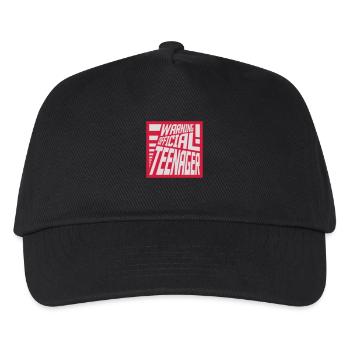 avertissement citation officielle d’adolescent - Casquette de baseball Enfant - noir - Devant