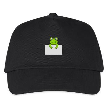 Texte présent Comic Frog - Casquette de baseball Enfant - noir - Devant