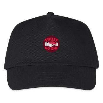 trust no one quote - Kids’ Baseball Cap - black - Front