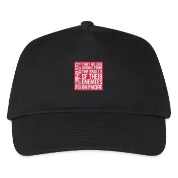 drinks from enemies skulls - Kinder Basecap - Schwarz - Vorne