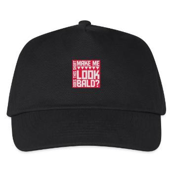 look bald shirt Quote - Kids’ Baseball Cap - black - Front