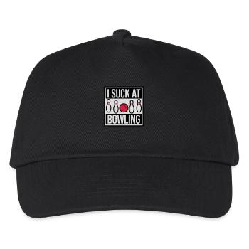 I suck at bowling - Kinder Basecap - Schwarz - Vorne