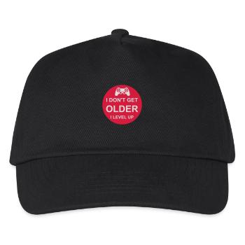 get older level up - Kids’ Baseball Cap - black - Front