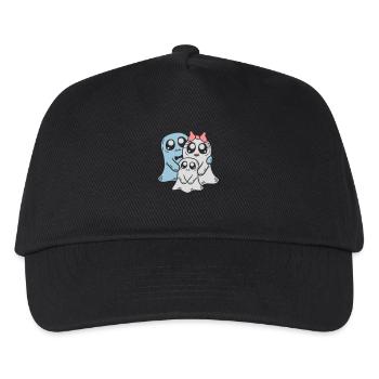 Couple Parents Child Ghosts - Kids’ Baseball Cap - black - Front