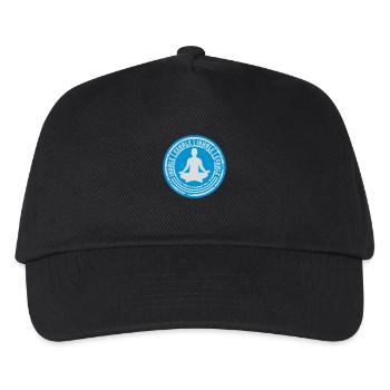 inhale exhale yoga quote - Kids’ Baseball Cap - black - Front