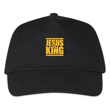 jesus is king quote - Kids’ Baseball Cap - black - Front