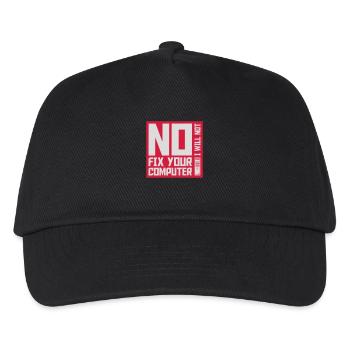 not fix your computer - Kids’ Baseball Cap - black - Front