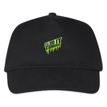 do it tomorrow Zitat - Kinder Basecap - Schwarz - Vorne