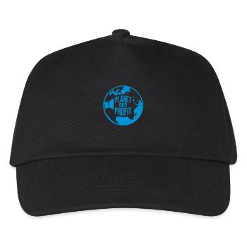 planet over profit Zitat - Kinder Basecap - Schwarz - Vorne