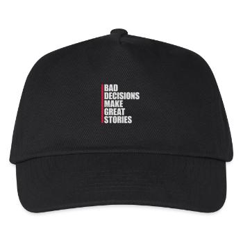 Mauvaises décisions Bonnes histoires - Casquette de baseball Enfant - noir - Devant