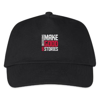 Mauvaises décisions Bonnes histoires - Casquette de baseball Enfant - noir - Devant