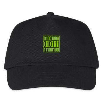 Binary Code Program Language - Kids’ Baseball Cap - black - Front