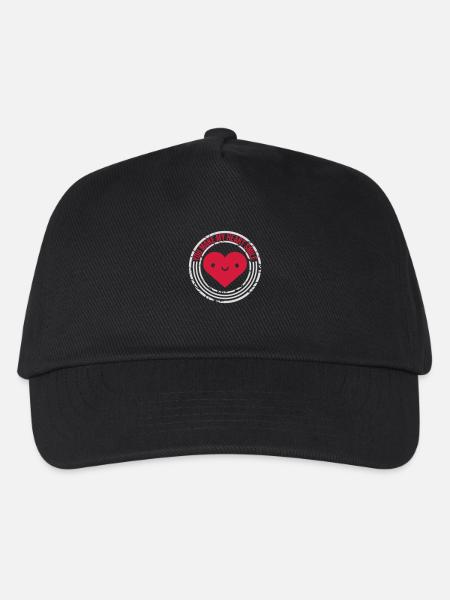 make my heart smile - Kinder Basecap - Schwarz