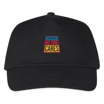 shhh no one cares - Kids’ Baseball Cap - black - Front