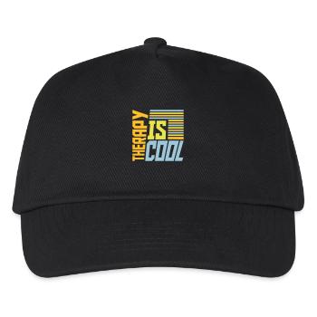 therapy is cool Quote - Kids’ Baseball Cap - black - Front