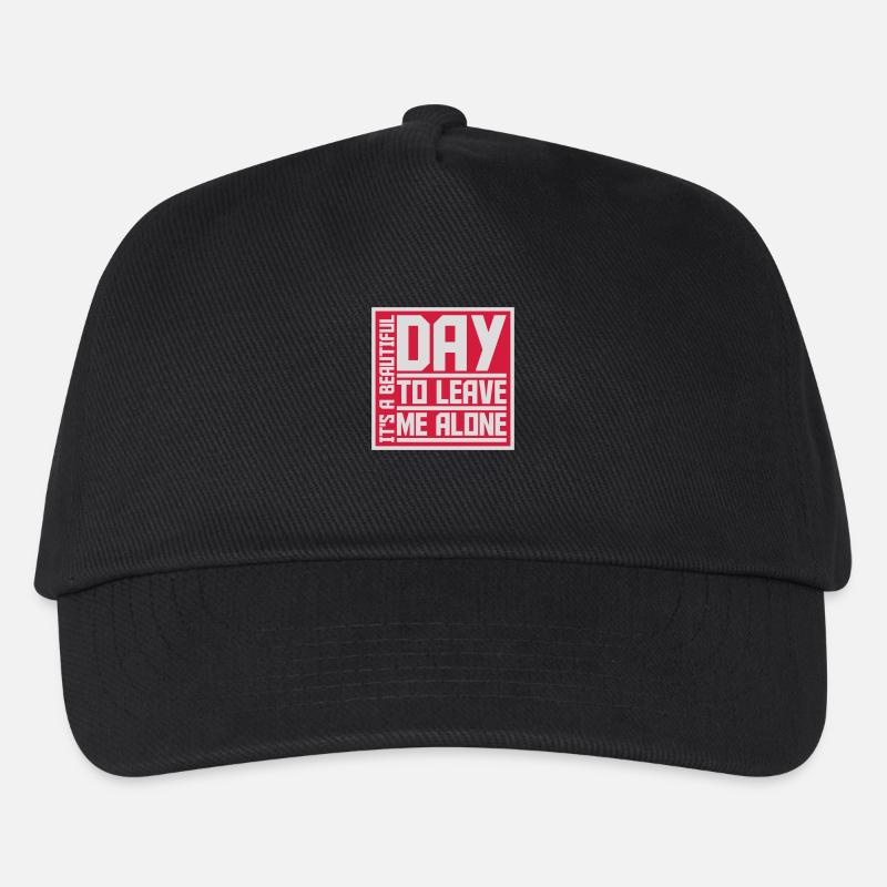 leave me alone day - Kids’ Baseball Cap - black