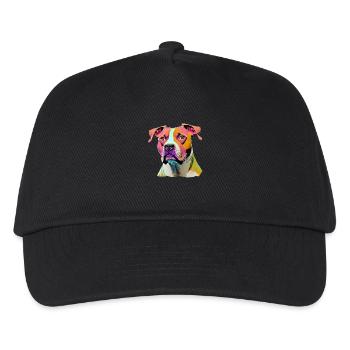 American Staffordshire Terrier Dog - Kids’ Baseball Cap - black - Front