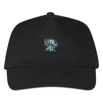 Mikoi the dancing elephant - Kids’ Baseball Cap - black - Front