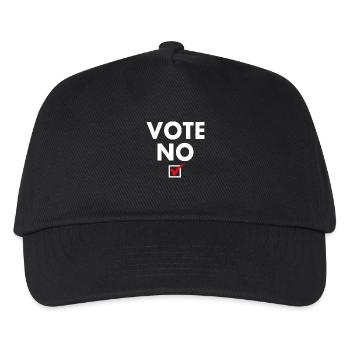 Vote no - Kinder Basecap - Schwarz - Vorne